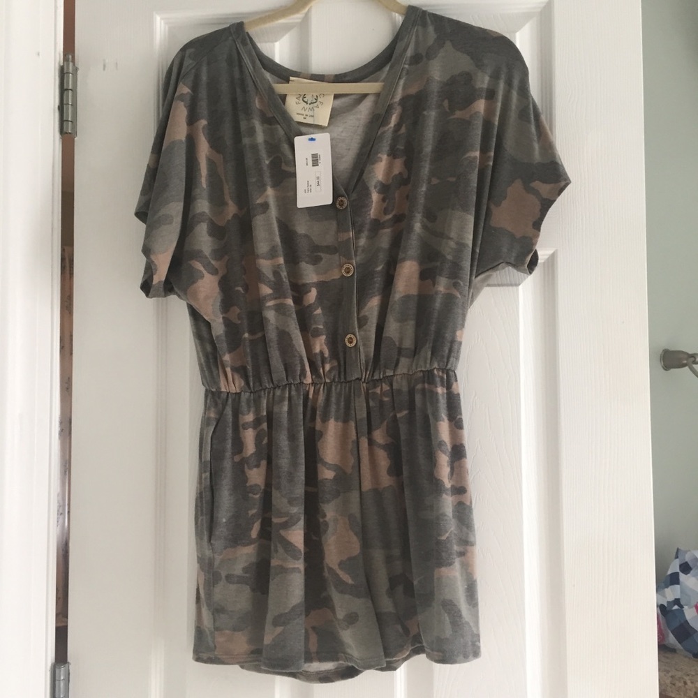 Camo romper